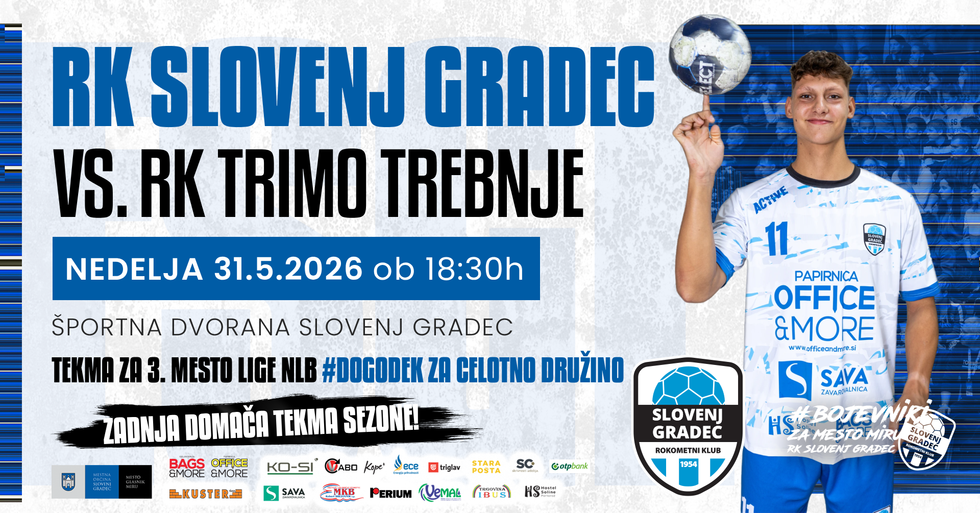 [ZADNJA TEKMA SEZONE] Liga NLB - 2025/26 // RK Slovenj Gradec vs. RK Trimo Trebnje