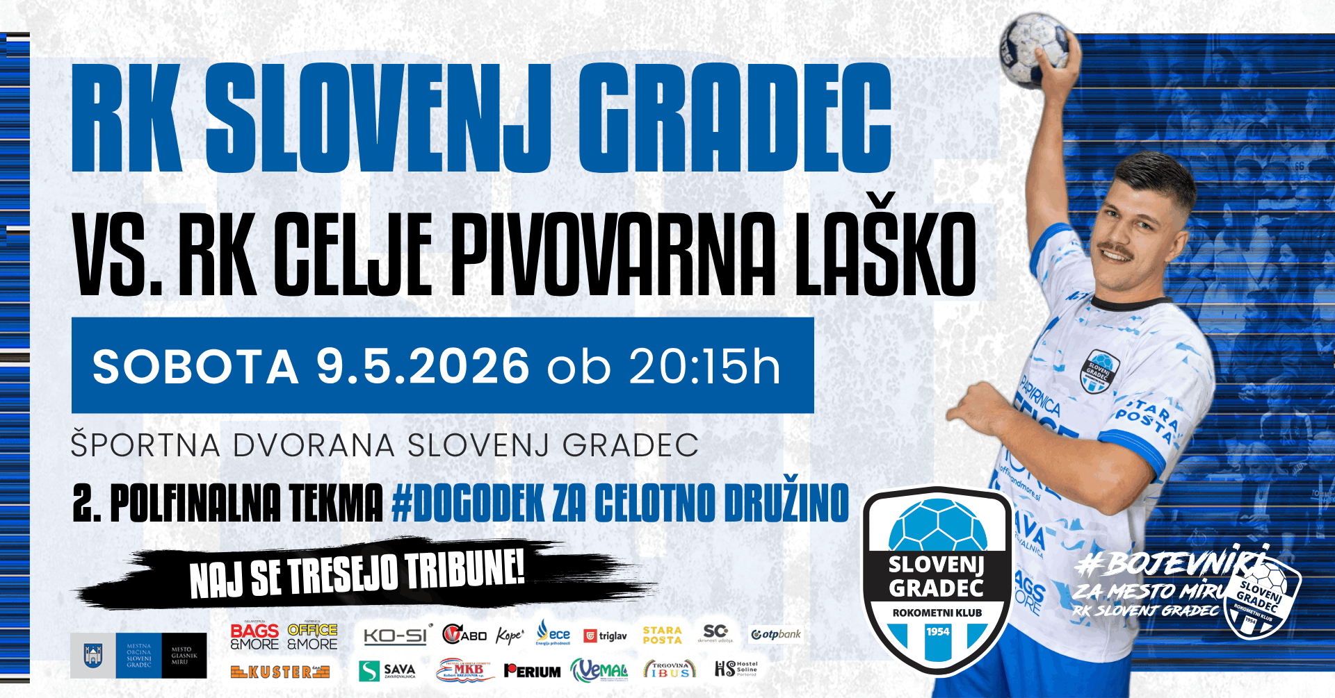 [2. POLFINALNA TEKMA] Liga NLB - 2025/26 // RK Slovenj Gradec vs. RK Celje Pivovarna Laško